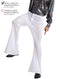 ADULT DISCO FLARE PANTS-WHITE